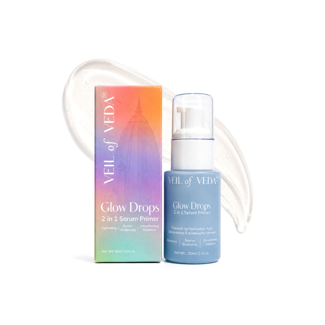 Glow Drops 2 in 1 Serum Primer | Kombucha, Peptides, Ceramides and Niacinamide | 30 ml