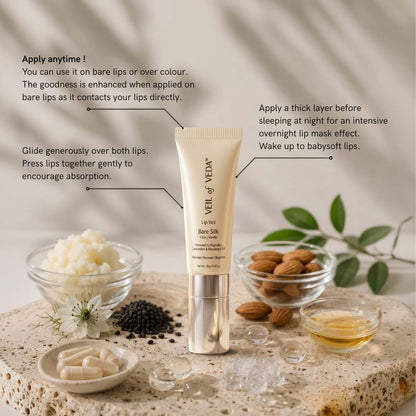 Lip Veil | Bare Silk | Ceramides, Peptides and Vitamin C | Vanilla | 10 g