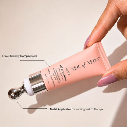 Lip Veil | Hibiscus Blush | Ceramides, Peptides and Vitamin C | Warm Cocoa | 10 g