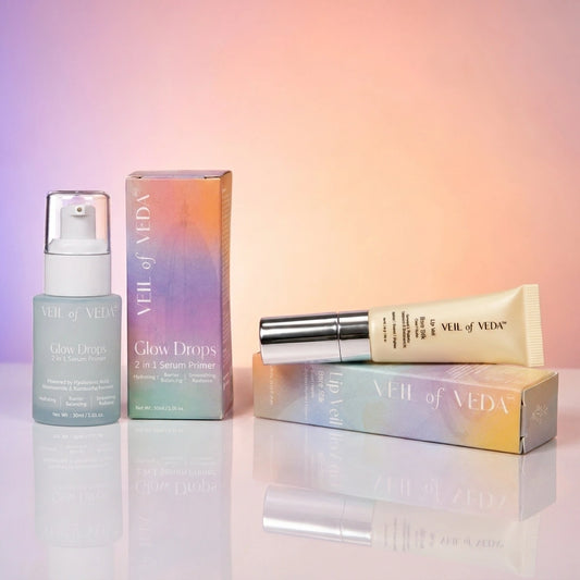 Morning Ritual - Glow drops + Bare Silk lip veil