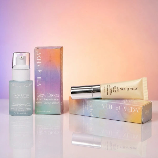 Morning Ritual - Glow drops + Bare Silk lip veil